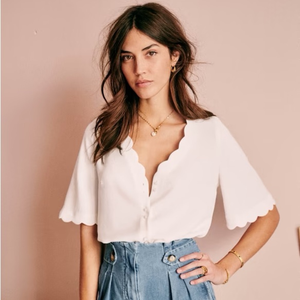 Sezane Anttila Blouse Ecru 34